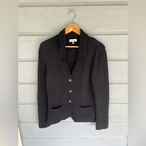 Neiman Marcus cashmere knit cardigan blazer Large
